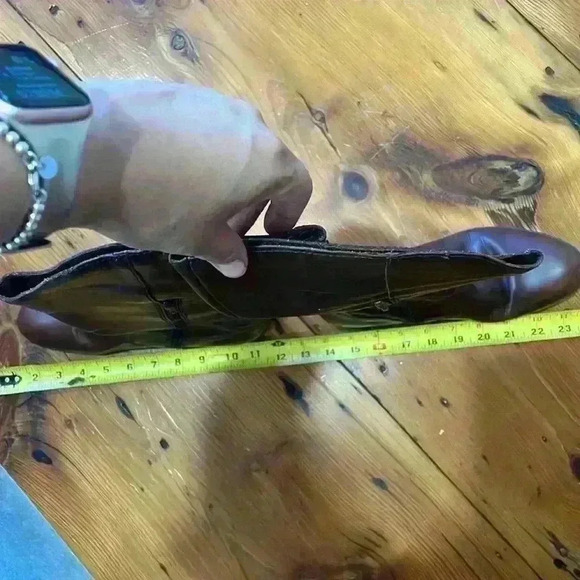 Born Brown Donya Tall Boots Leather Upper Size 7/38 M/W B73706 - Picture 5 of 12